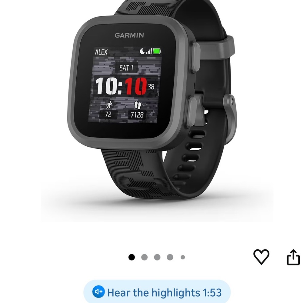 Garmin Gray and Black Smartwatch